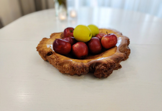 Handmade Wooden Bowl / Maple Burl Wood